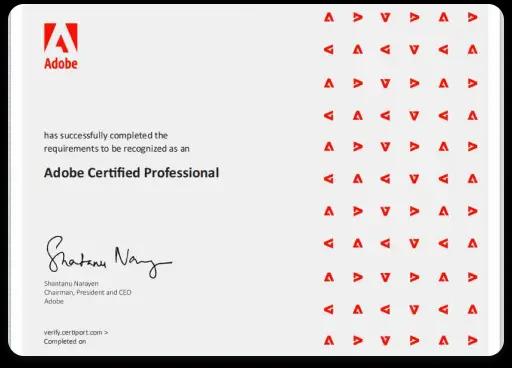 Adobe Certificate