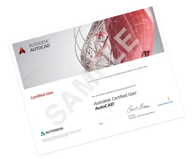 Cerfificate of Autodesk