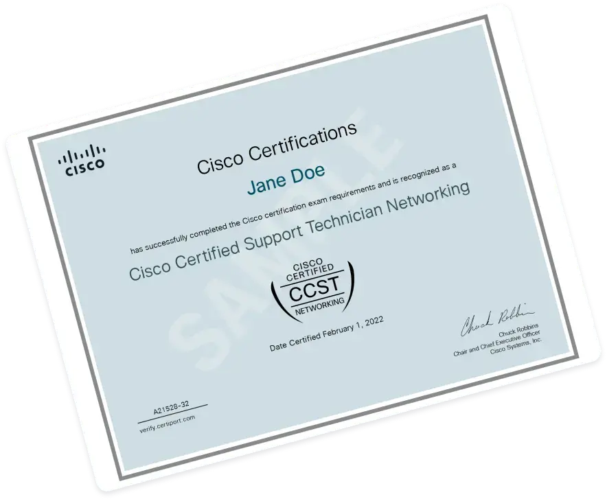 Cerfificate of Cisco