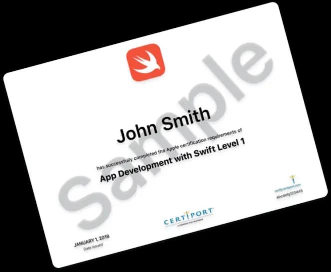 Cerfificate of Swift