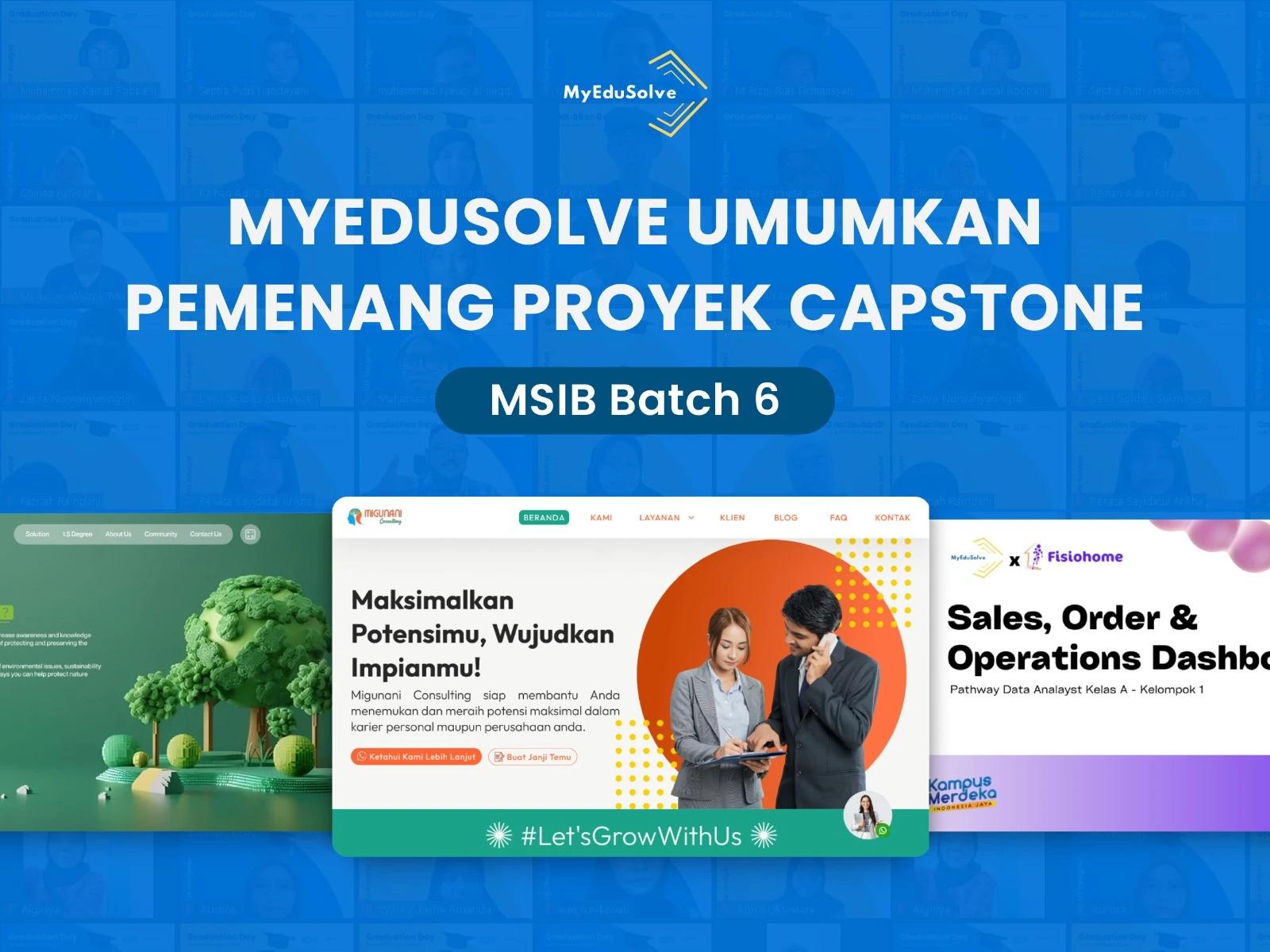 MyEduSolve Umumkan 8 Capstone Project terbaik - Studi Independen Cycle 6 cover