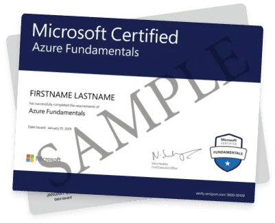 Microsoft Certified Fundamentals Sample Certificates