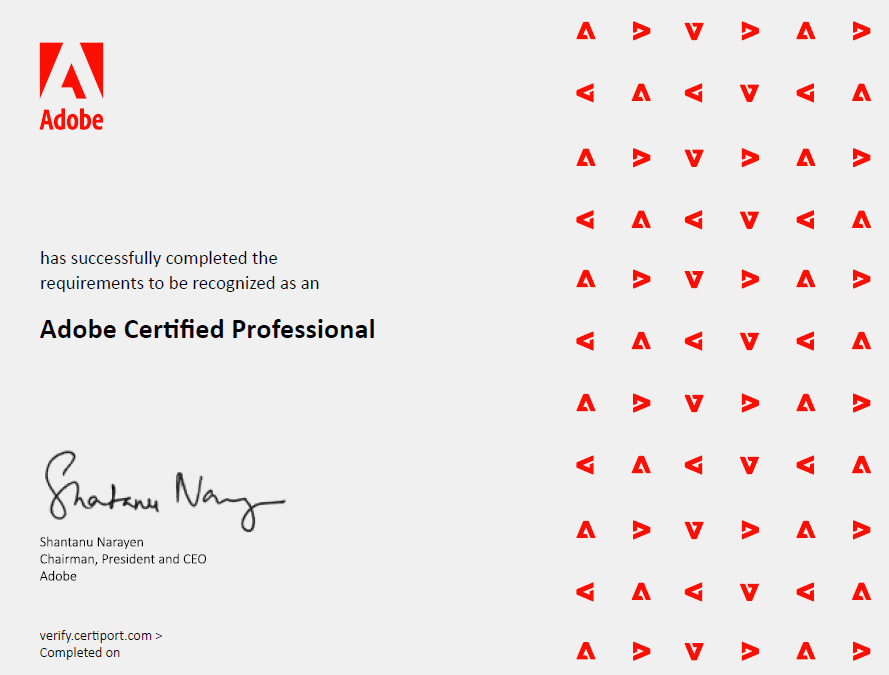 sample certificate