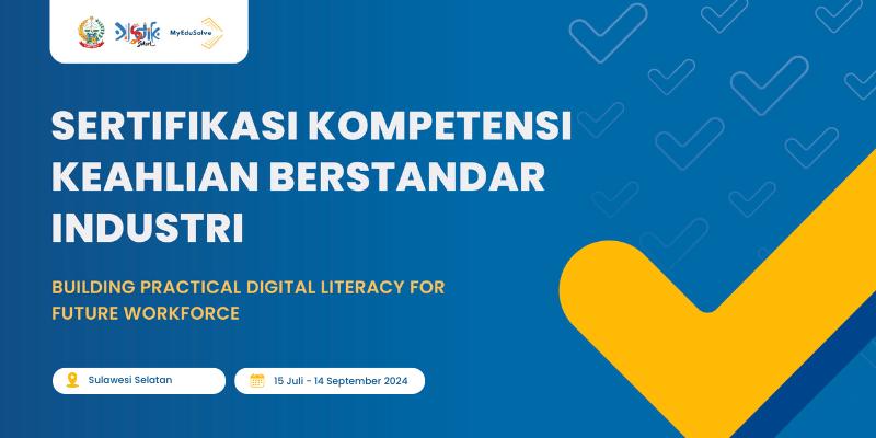 MyEduSolve Selenggarakan Sertifikasi Keahlian Berstandar Industri Bersama Dinas Pendidikan Provinsi Sulawesi Selatan cover