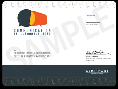 sample certificate