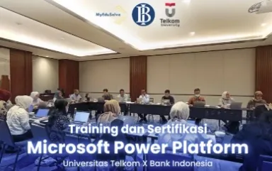 Universitas Telkom Gelar Pelatihan dan Sertifikasi Microsoft Power Platform Bersama Bank Indonesia cover