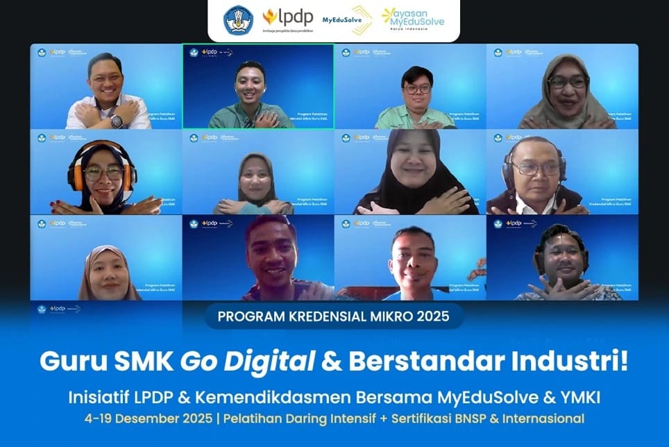 Kredensial Mikro Guru SMK Tahap 2 2025 52 Guru "Level Up" Kompetensi Digital Bersama MyEduSolve & LPDP cover