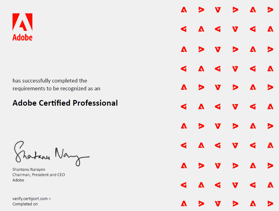 sample certificate
