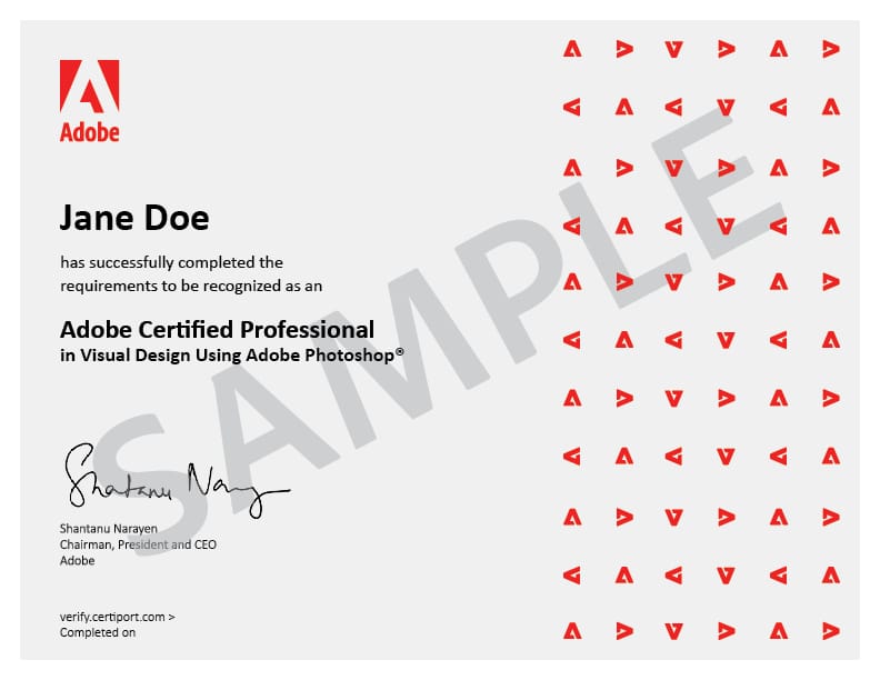 sample certificate