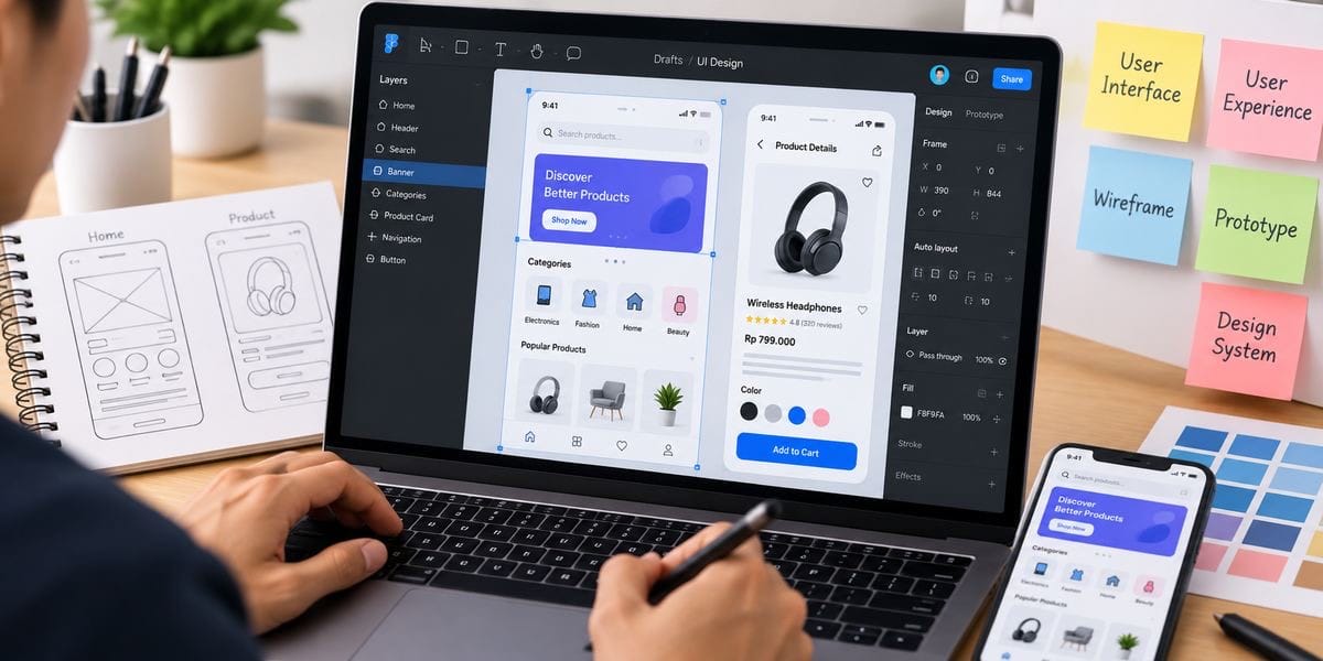 UI Designer Adalah: Tugas, Skill, dan Cara Memulai Karier cover