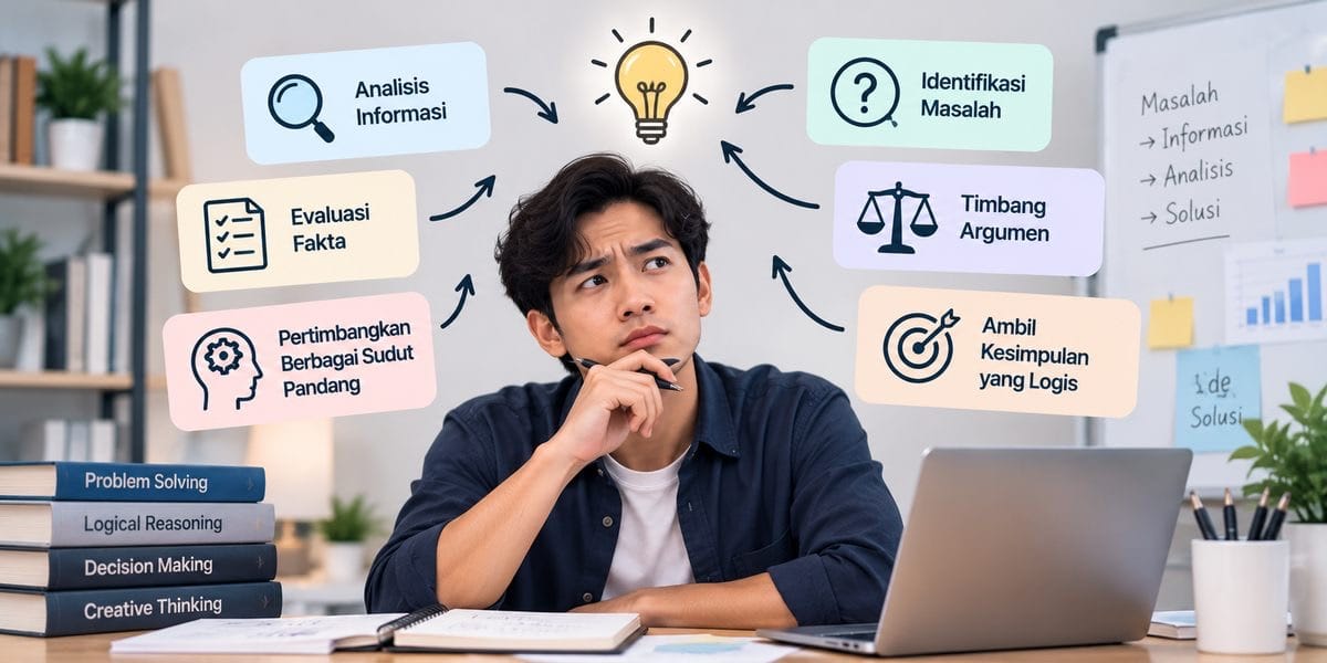 Critical Thinking Adalah: Pengertian, Manfaat, dan Cara Melatihnya cover