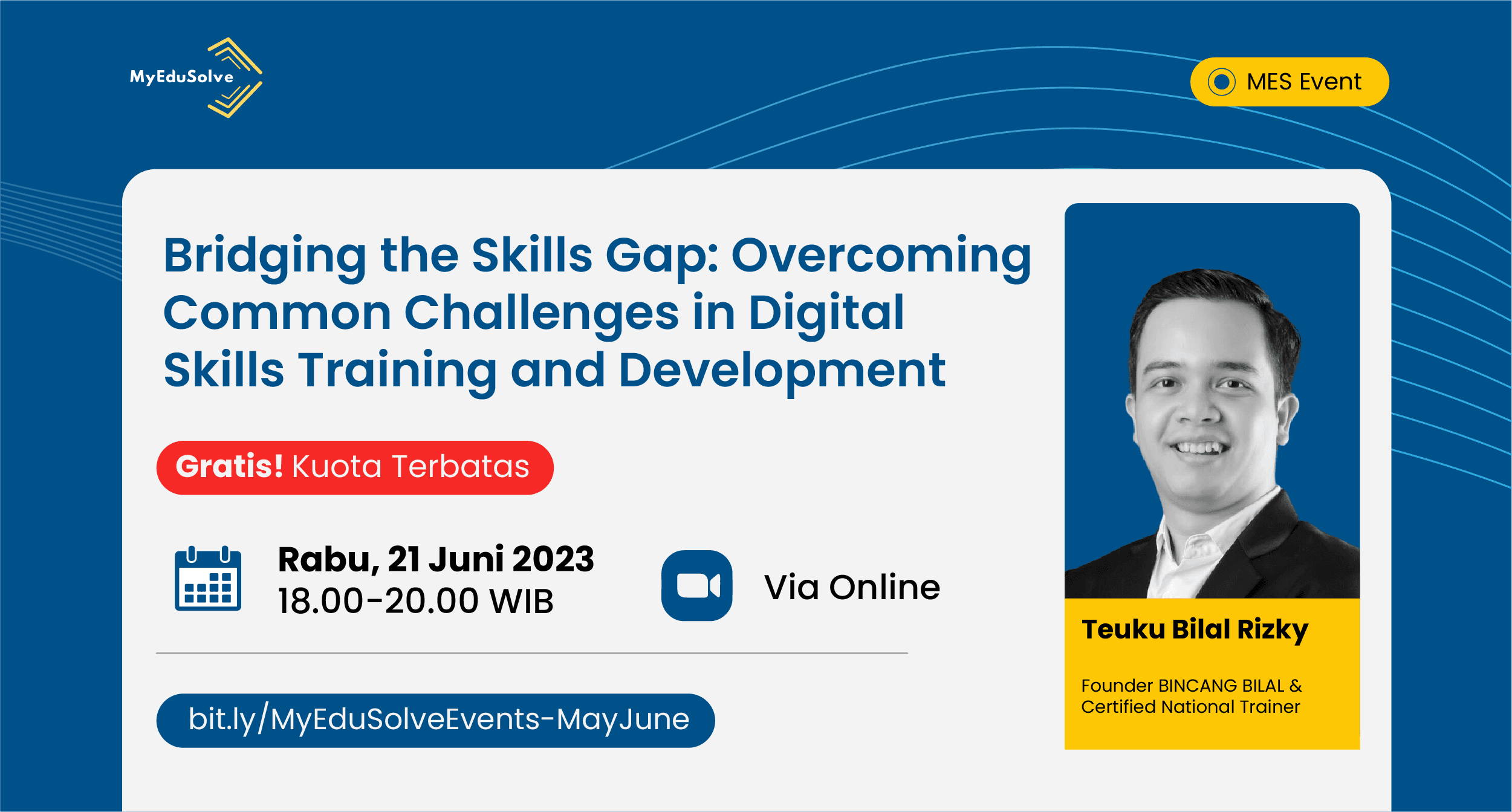 MyEduSolve Gelar Webinar "Bridging The Skills Gap: Overcoming Common Challenges In Digital Skills Training And Development cover