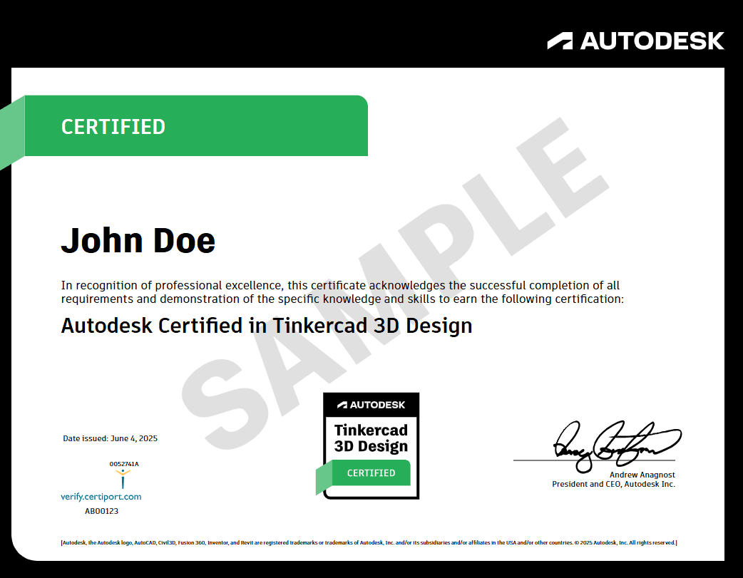 sample certificate